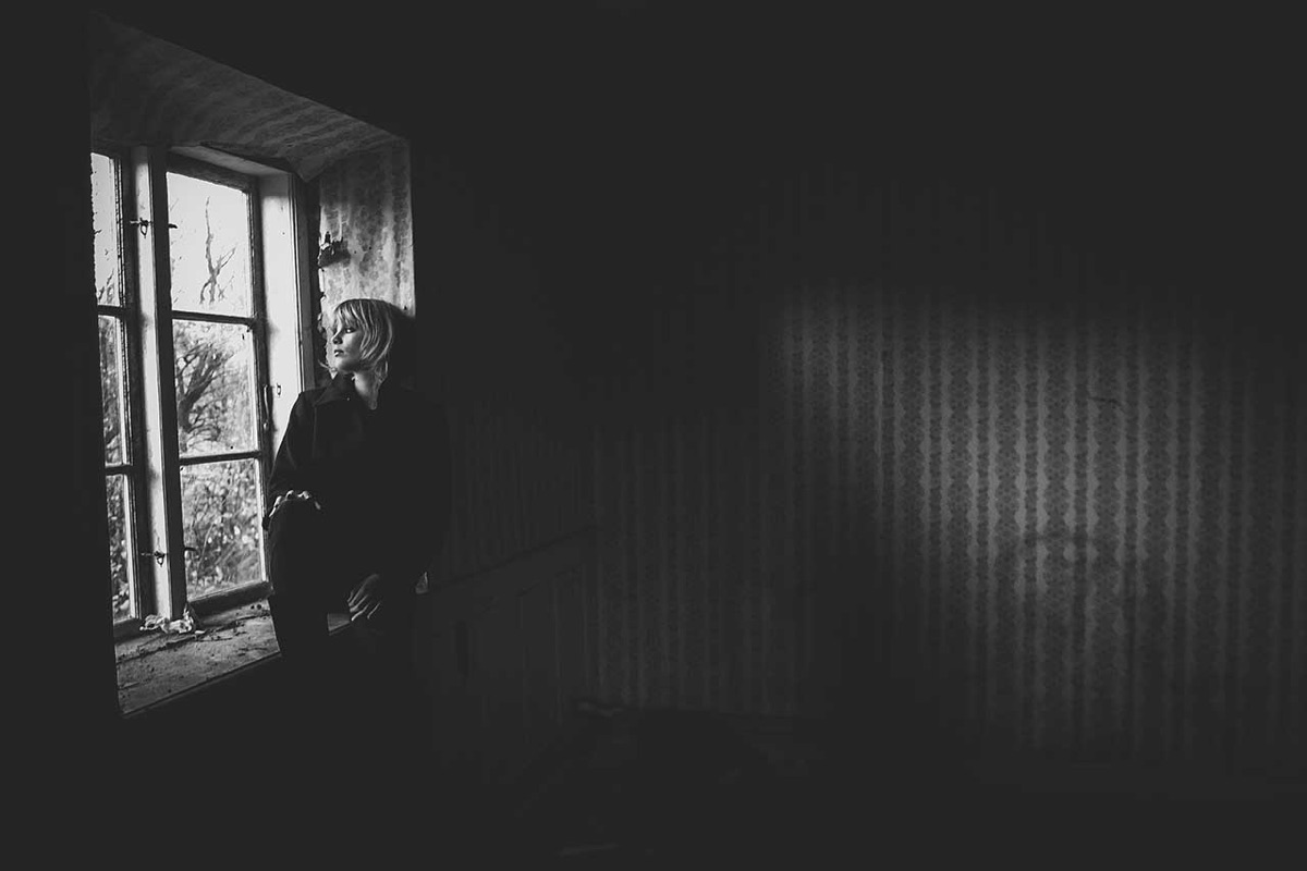 Professionelt fashion portrætfoto